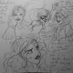 I just drew this one today.  The others are old, before I imagined Spark and Melodia in the same space.  I tried to revise her to see if they'd mesh well at all.  I need to tweak her look though, as she appears too much like Andrayia in these pictures.  "Vati" is the name for 'daddy' in Hamelin.