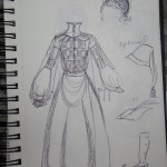 dressessssssss.  I never draw stuff like this.  You can tell I was sick.